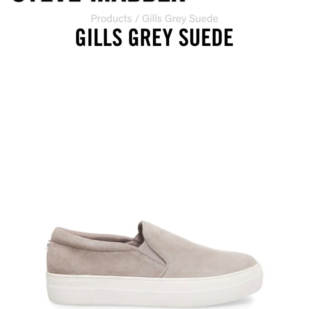 Steve Madden Gray Sneakers size 8.5 (runs small)